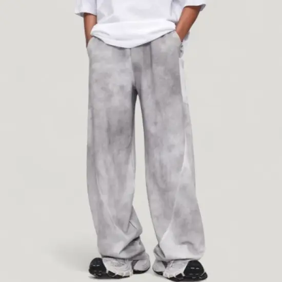 Anna-Kaci Active Men's Wide Leg Drawstring Pants with Relaxed Fit and Side Pockets image {10}