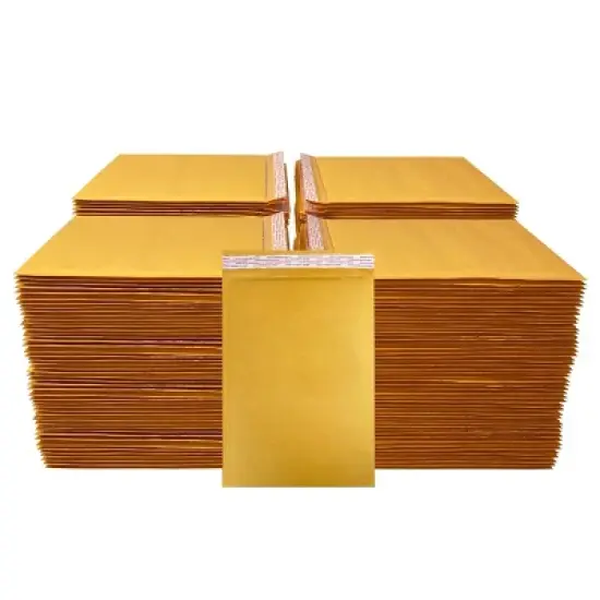 UOFFICE Pack of 200 Kraft Bubble Mailers 8.5" x 14.5" - #3 Self-Seal Padded Envelopes image {3}