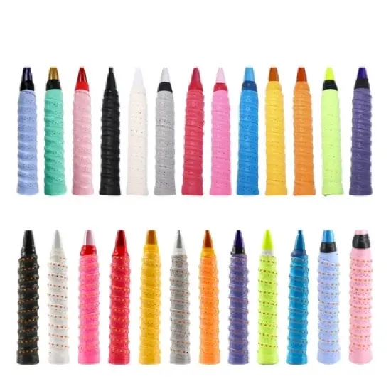 Unique Bargains Tennis Racket Grip Tape Anti-Slip Absorbent Breathable 2 Pcs image {4}