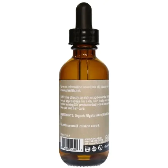 Plantlife Black Seed Carrier Oil - Cold Pressed, Non-GMO, and Gluten Free Carrier Oils - for Skin, Hair, and Personal Care image {2}