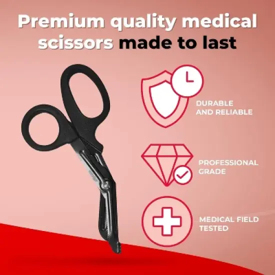 Titanium Bonded Bent Bandage Shears 7" image {2}