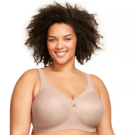 Glamorise Womens MagicLift Active Support Wirefree Bra 1005 Caf&eacute; image {5}