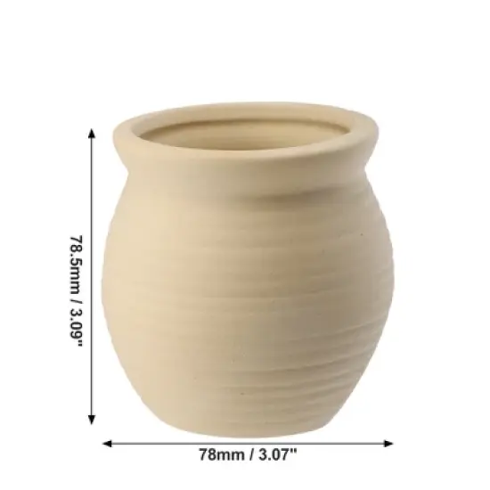 Unique Bargains Ceramic Aquarium Hideaway Rock Cave Fish Tank Decoration Beige Yellow 3.09"x3.07" image {4}