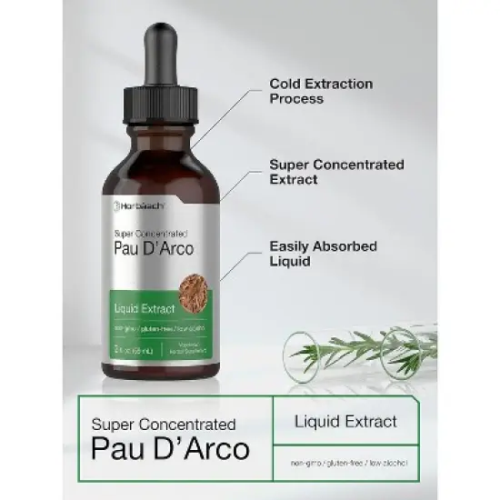 Horbaach Pau D'Arco Liquid Extract | 2 fl oz image {2}