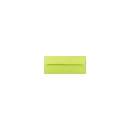 JAM Paper #10 Booklet Envelope 4 1/8" x 9 1/2" Ultra Lime Green 100/Pack (71091d) image {2}