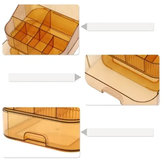 Unique Bargains Seven Grids Makeup Organizer for Lotions Brushes 1 Set image {4}