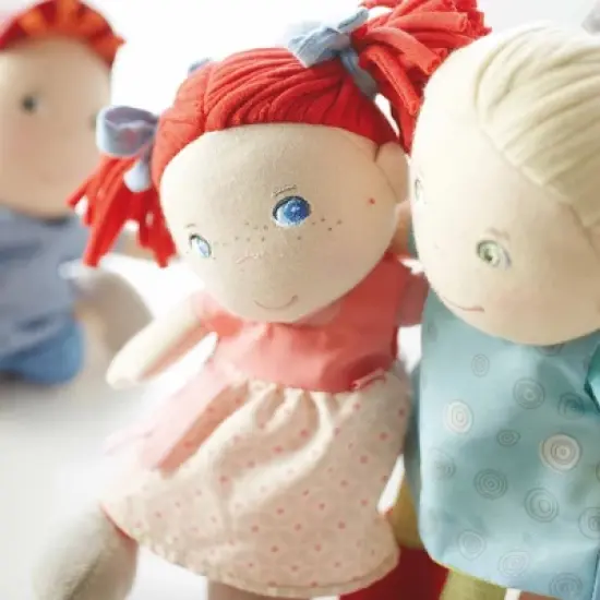 HABA Soft Doll Mirli 8" - First Baby Doll with Red Pigtails image {3}