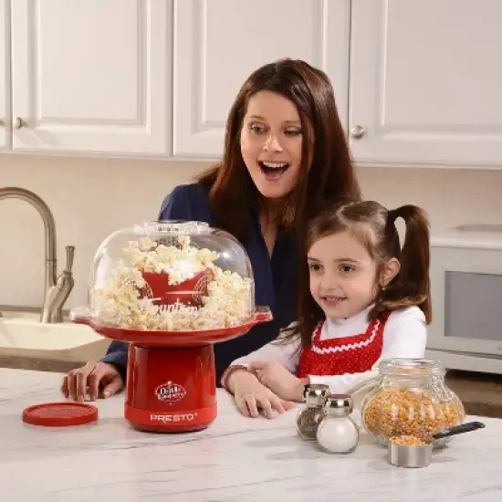 Presto Orville Redenbacher's Fountain Hot Air Popper, Red- 04868: Electric Popcorn Maker, 1440W, Non-Skid Feet, Recipe Guide image {3}