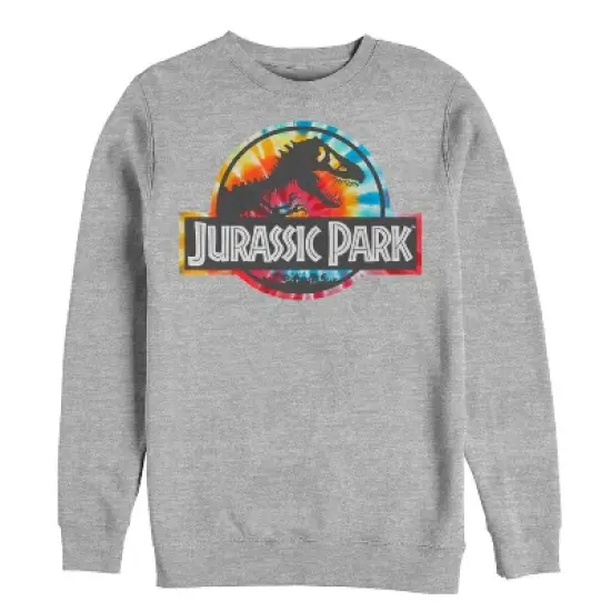 Men's Jurassic Park Groovy Tie-Dye Logo Sweatshirt image {2}