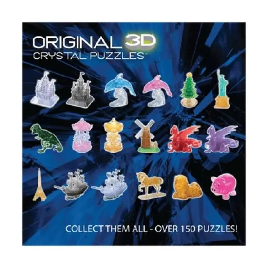 Bepuzzled Disney Pink Cinderella's Castle 3D Crystal Puzzle 71pc: Fantasy Plastic Fine Motor Skill Toy image {6}