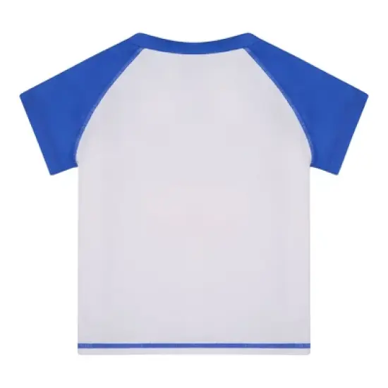 Andy & Evan Kids Boys 2-Piece Rashguard Swim Set White, Size 6 image {4}