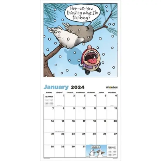 TF Publishing 2024 Wall Calendar 12"x12" Shoebox image {1}