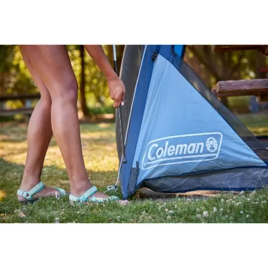 Coleman 10'x10' Skyshade Screendome Shelter - Blue Lights image {6}