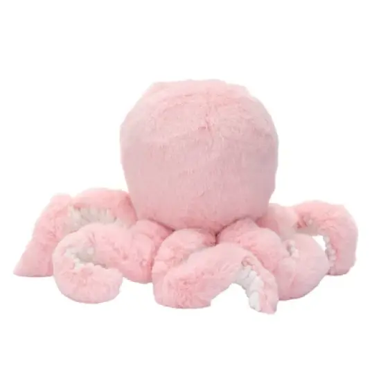 Lambs & Ivy Sea Dreams Pink Plush Octopus Stuffed Animal Toy - Bubbles image {4}
