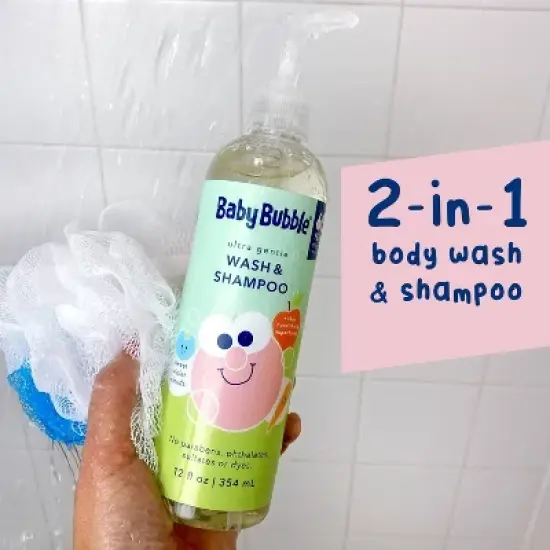 Mr. Bubble Baby Bubble Ultra Gentle Body Wash and Shampoo for Kids' - Sweet Violet Clouds Scent - 12 fl oz image {2}