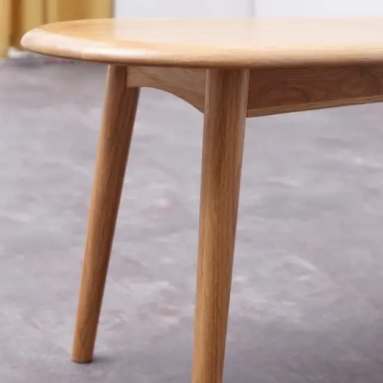 Dexmalle Oak Wood Dining Bench image {3}