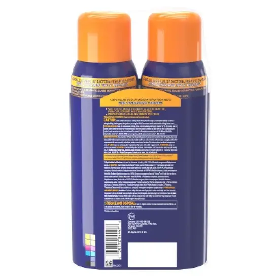Microban Citrus Scent 24 Hour Disinfectant Sanitizing Spray - 30oz/2ct image {8}