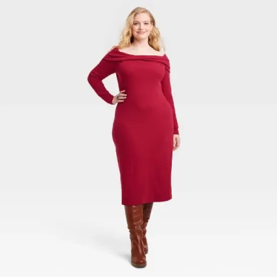 Women's Long Sleeve Midi Bodycon Dress - Universal Thread&trade; image {5}