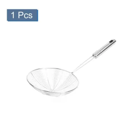 Unique Bargains Kitchenware 5.7" Dia Wire Stainless Steel Colander Spoon Strainers Silver Tone image {2}
