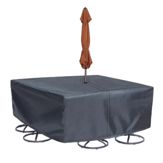 Summerset Shield Round/Square Table Chair Cover Ultimate Protection for Your Outdoor Furniture Velcro Mercury image {8}