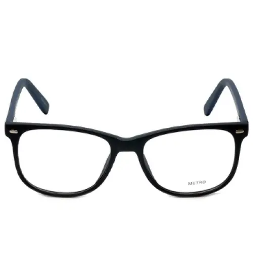 Metro Designer Reading Glasses Metro-35-Black-Crystal in Black Matte Crystal 53m image {1}