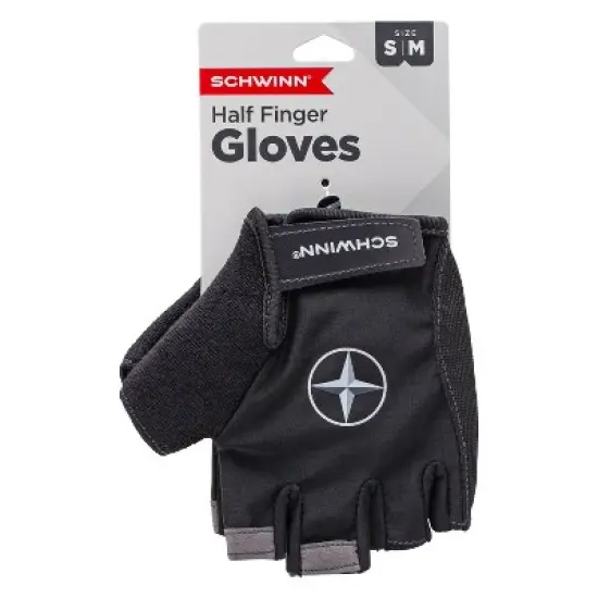 Schwinn Bike Half-Finger Gloves - Black image {1}