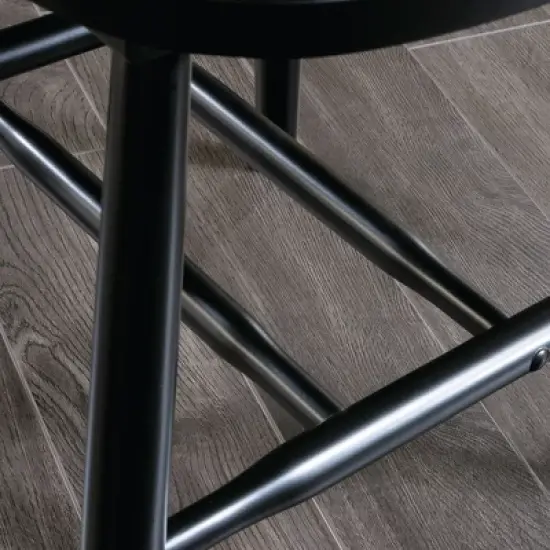 2pk New Grange Spindle Back Chairs Black - Sauder image {1}