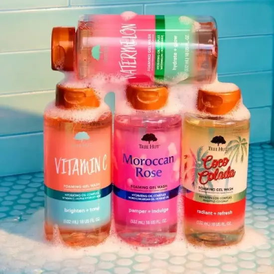 Tree Hut Watermelon Foaming Gel Body Wash - 18 fl oz image {8}