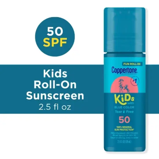 Coppertone Kids' Roll-On Sunscreen Lotion - SPF 50 - 2.5 fl oz image {2}