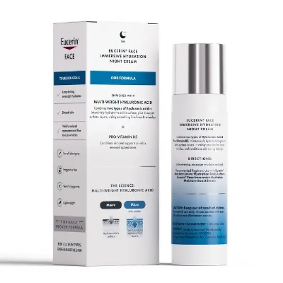 Eucerin Immersive Hydration Face Night Cream - 2.5oz image {2}