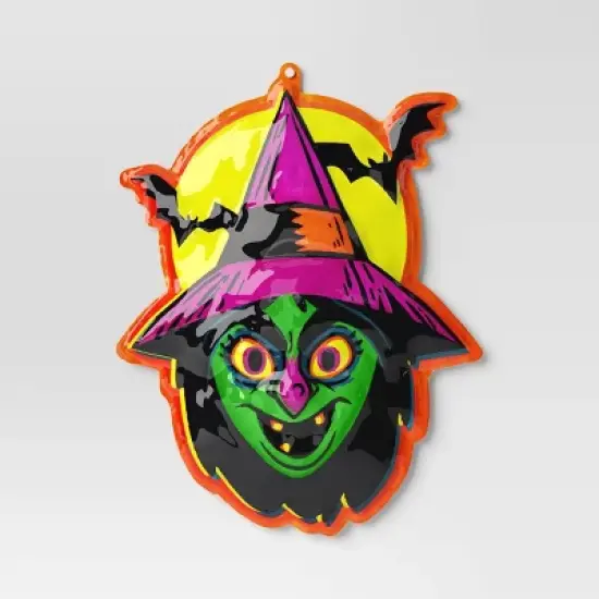29"x22" Halloween Witch Vac Form Sign Unframed Wall Art - Hyde and EEK! Boutique&trade; image {1}