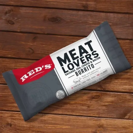 Red's Frozen Meat Lovers Breakfast Burrito - 5oz image {2}