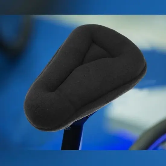 Unique Bargains Bike Bicycle Thickened Saddle Seat Cover Comfort Pad Padded Soft Cushion Plush Black image {1}
