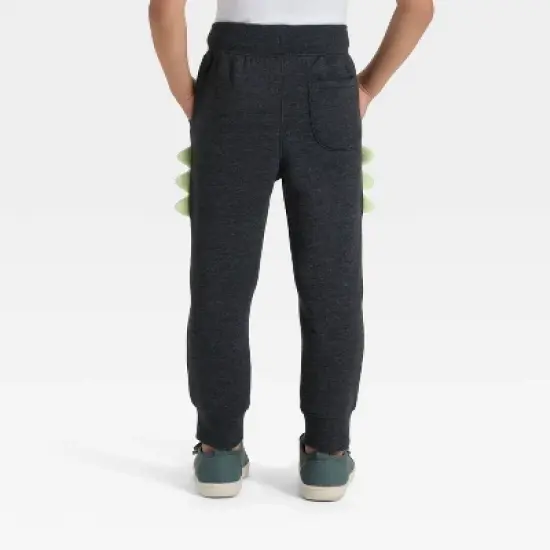 Toddler Boys' Halloween Dino Pants - Cat & Jack&trade; Black image {1}