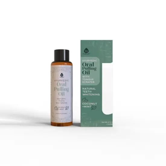 Ayurvedic Oral Pulling Oil with Tongue Scraper image {3}