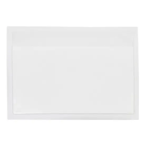 Juvale 100 Pack Clear Pockets Sleeves for Index Cards 3x5, Bulk Self-Adhesive Top Load Label, Plastic Holder Protectors for Office Storage Supplies image {7}