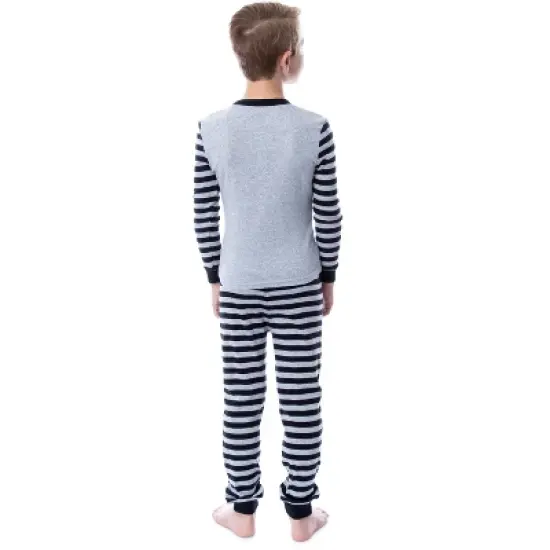 Harry Potter Boys' Hogwarts Crest Wizarding World Sleep Pajama Set Grey image {1}