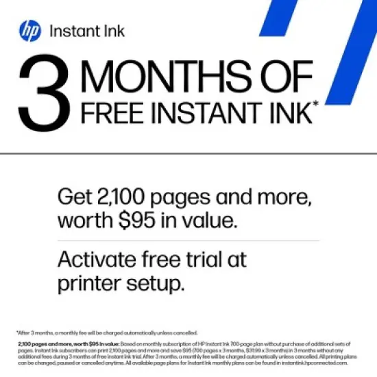 HP DeskJet 4255e Wireless All-in-One Color Printer Scanner Copier with 3 Months Free Instant Ink (588S6A) image {4}
