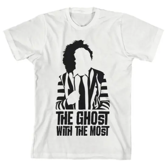 Beetlejuice The Ghost With The Most White Graphic Tee Toddler Boy to Youth Boy image {2}