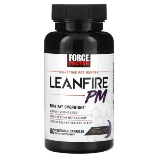 Force Factor LeanFire PM Weight Loss Pills for Women & Men, Fat Burner & Overnight Weight Loss Pills to Burn Fat, Boost Metabolism, Improve Sleep, image {4}