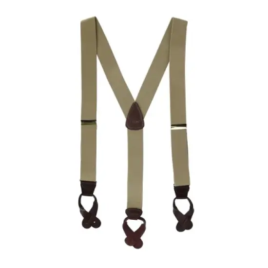 CTM Men's Elastic Button End Suspenders image {6}