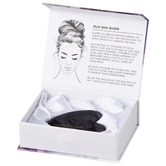 Summer Salt Body Gua Sha Stone - Face Sculpting Tool, Jaw Massager & Scraping Face Sculptor image {1}