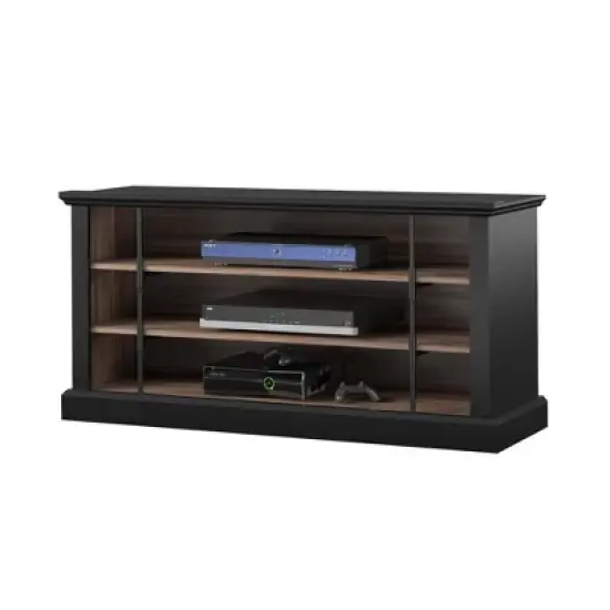 Hoffman Rustic TV Stand For TVs Up To 50" Black and Walnut - Room & Joy image {4}