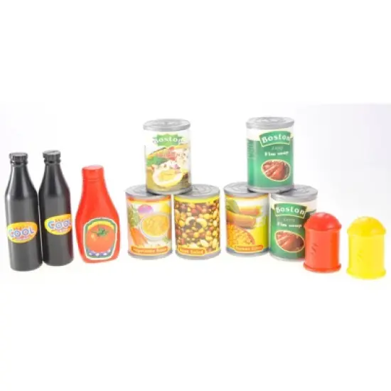 Insten 130 Piece Deluxe Pretend Play Toy Food Assortment Set for Kids image {2}