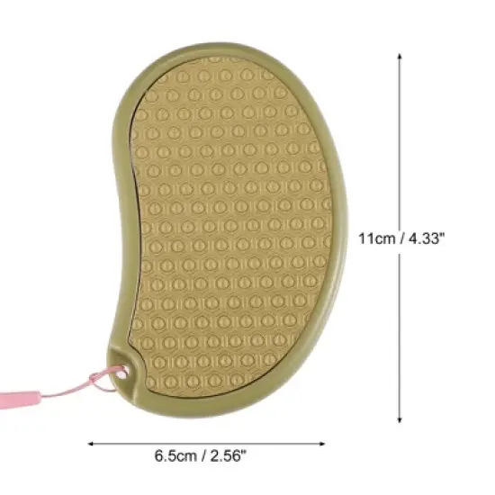 Unique Bargains Stainless Steel Removes Dead Skin Pedicure Scrubber Foot File 1 Pc image {2}