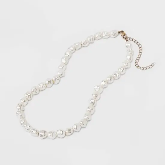 Beaded Pearl Necklace - A New Day&trade; White image {2}