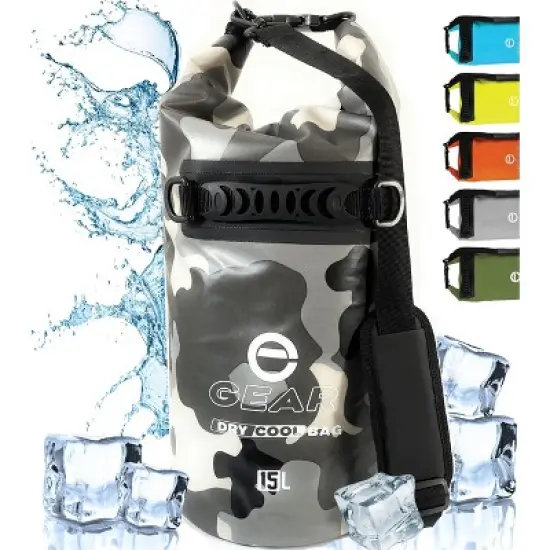 Enthusiast Gear Roll Top Floating Cooler Dry Bag &ndash; 18 Cans &ndash; 15L image {9}