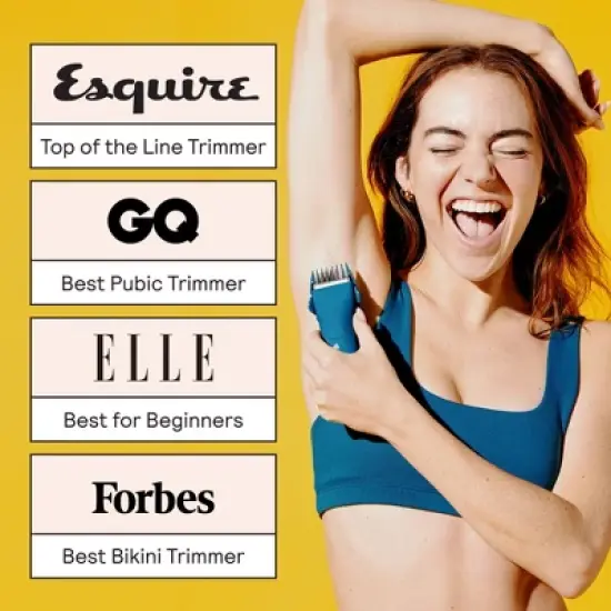 Meridian Trimmer Original Pubic & Body Hair Trimmer for Men & Women Below-the-Belt Groomer, Ball Trimmer, Bikini Trimmer - Ocean image {7}