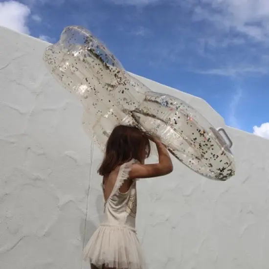 Sunnylife Kids Lie-On Float - Butterfly Glitter, Inflatable Pool Ride-On image {6}