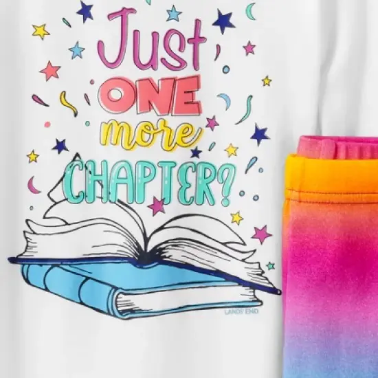 Lands' End Kids Pattern Snug Fit Pajama Set image {1}